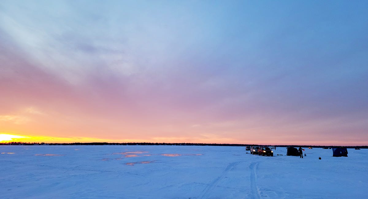 Sunset on Lake Bemidji.