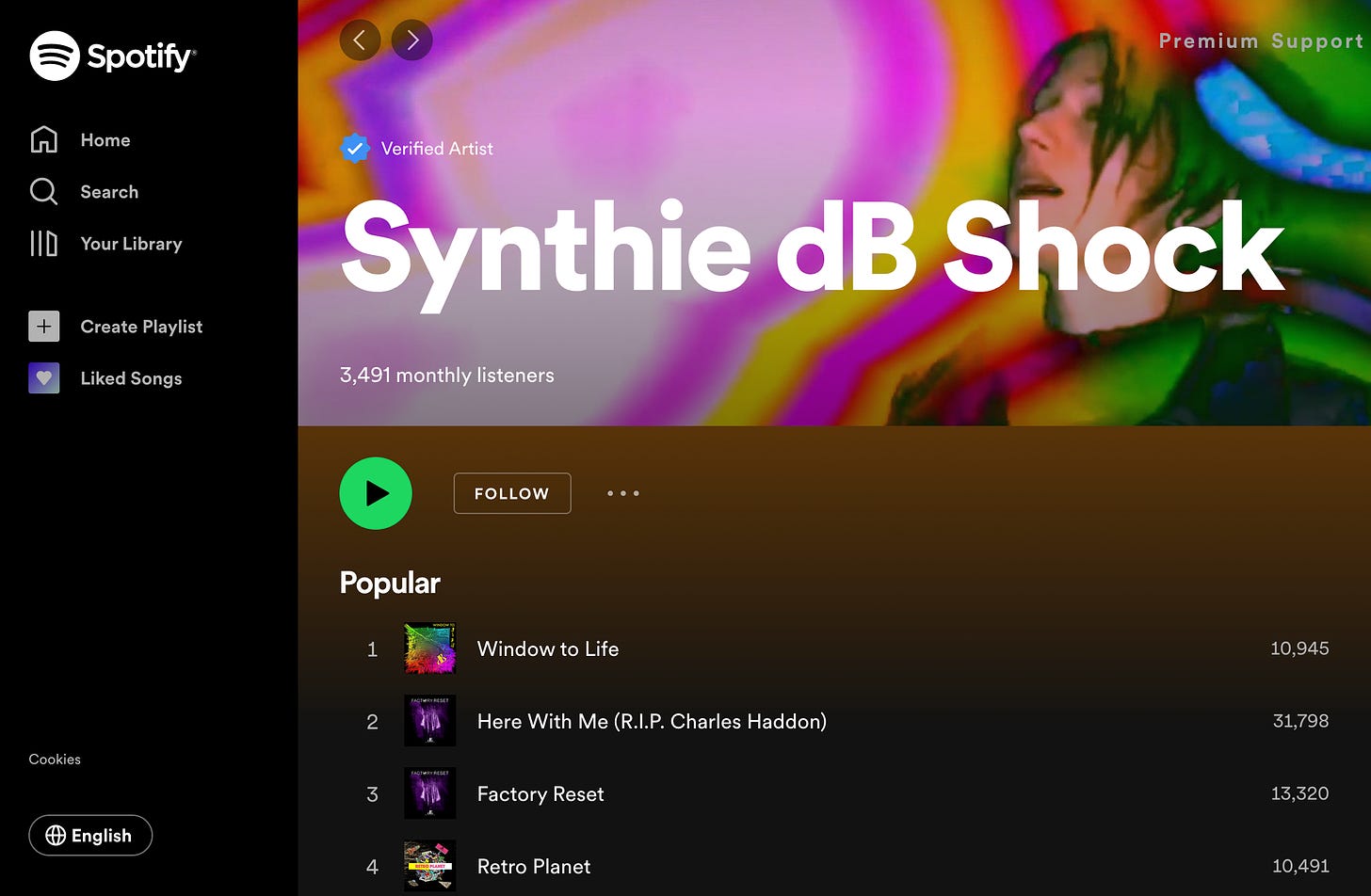 spotify synthie decibelshock synthpop musician songs
