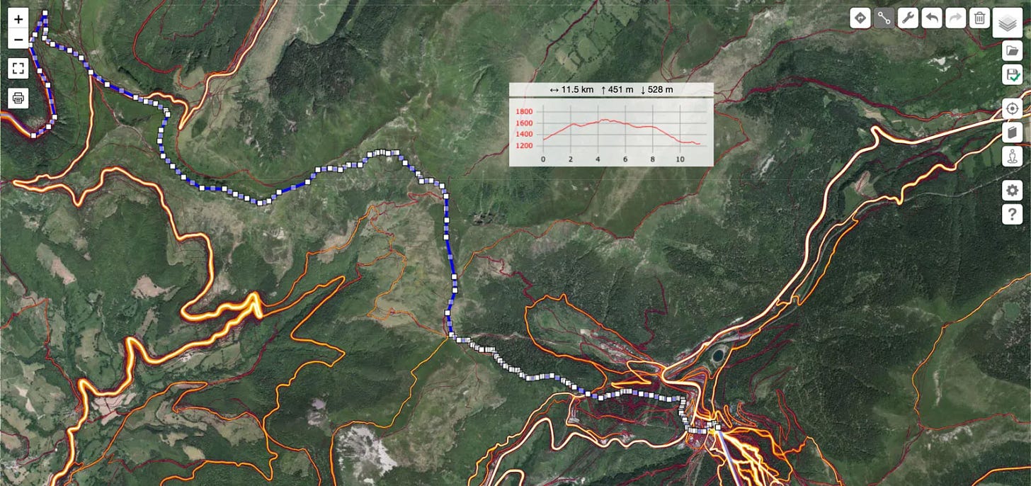 VisuGPX avec fond Sat et HMap VisuGPX avec fond Sat et HMap