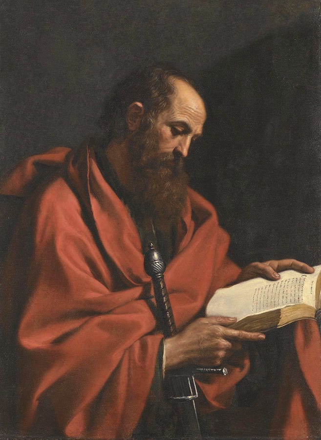 Saint Paul Painting by Guercino - Pixels