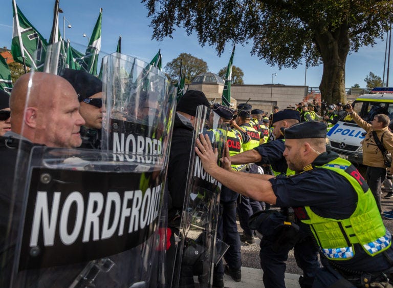 Nordic Resistance Movement Gothenburg demonstration
