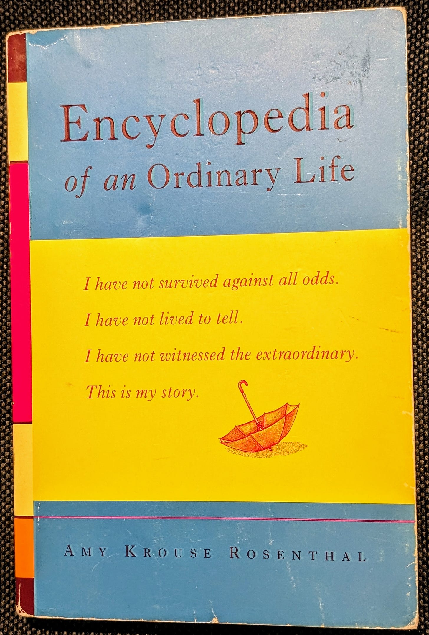 Picture of the book Encyclopedia of an Ordinary Life by Amy Krouse Rosenthal