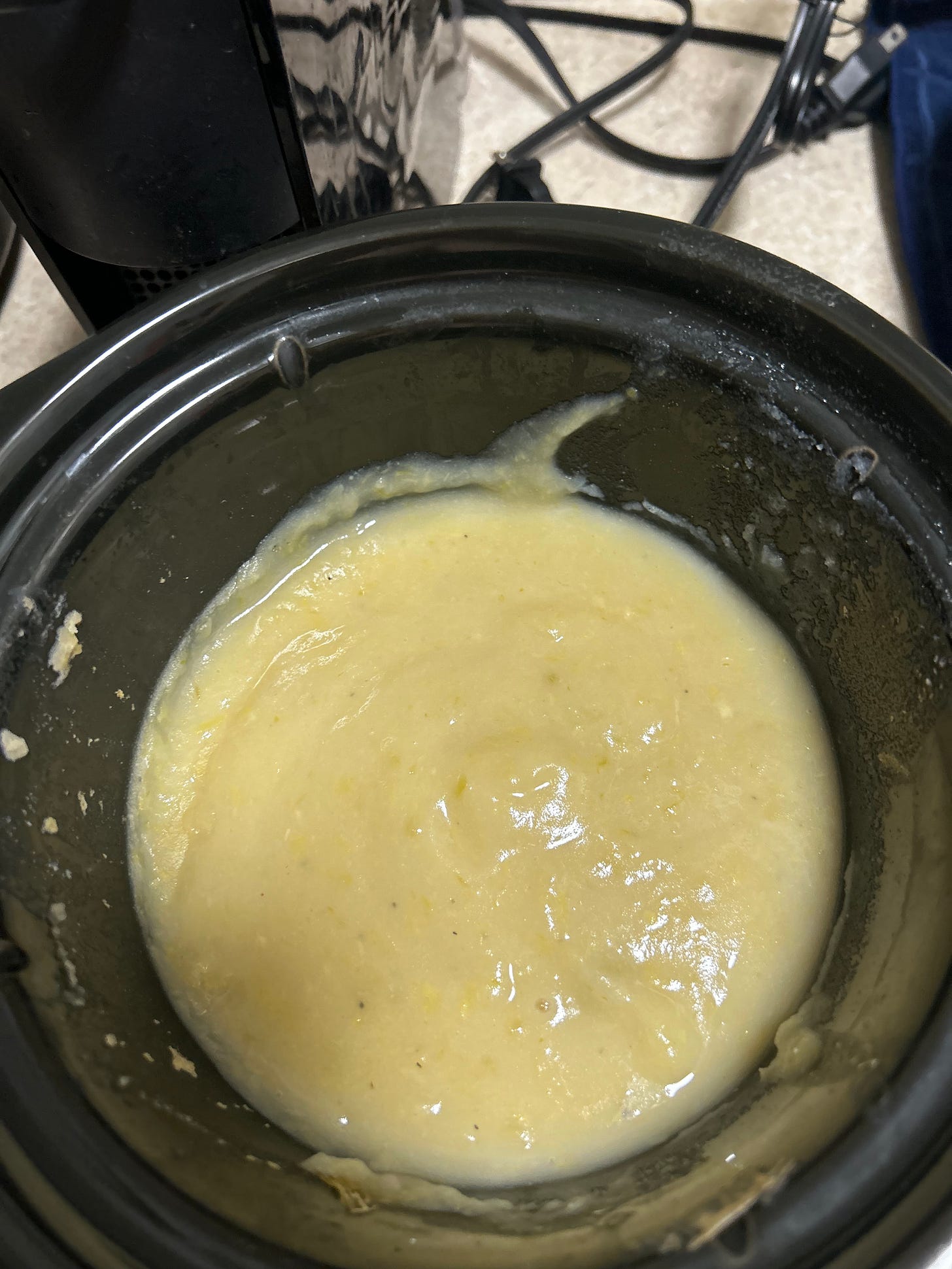 A picture of potato leek soup
