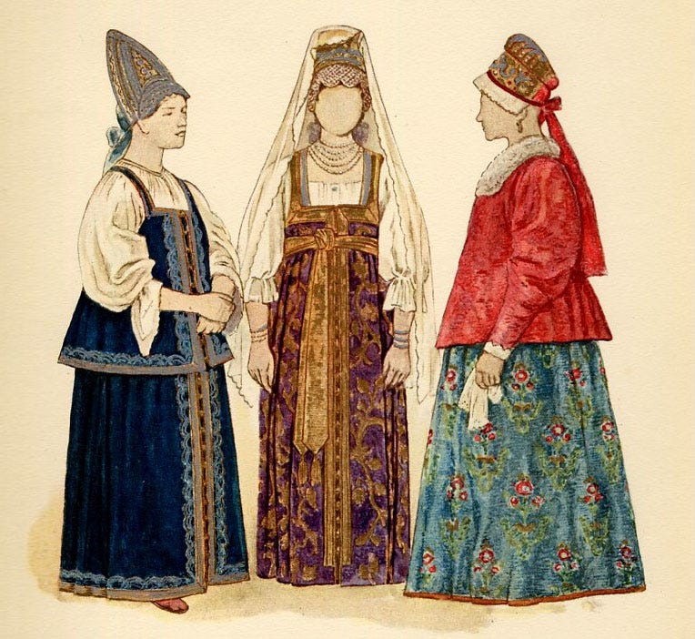 The Russian Fashion Blog A Brief History of the Sarafan