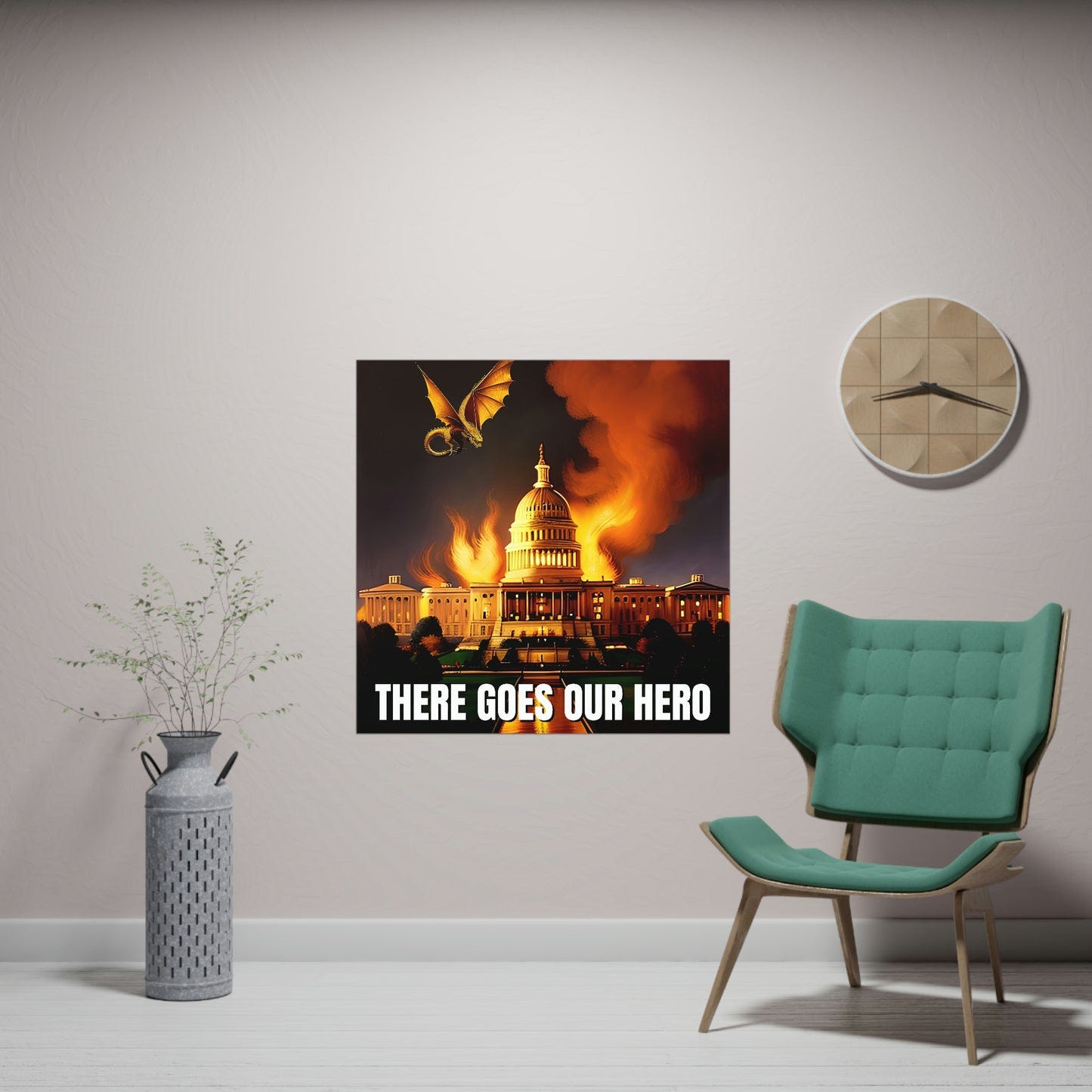 There Goes Our Hero Matte Paper Poster