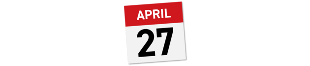 Calendar page for April 27