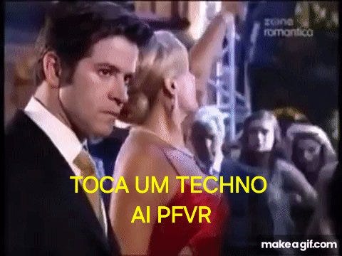 Vera Fischer e Murilo Benício na novela. Legenda: TOCA UM TECHNO AÍ!