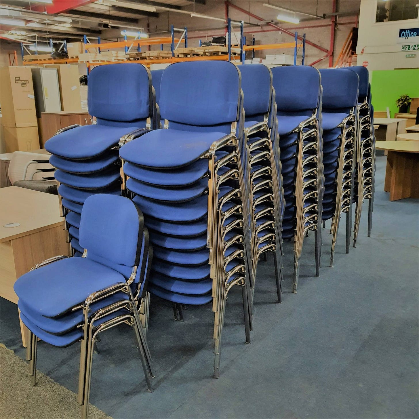 Used Stacking Chairs - New and Used Office Furniture Glasgow Showroom