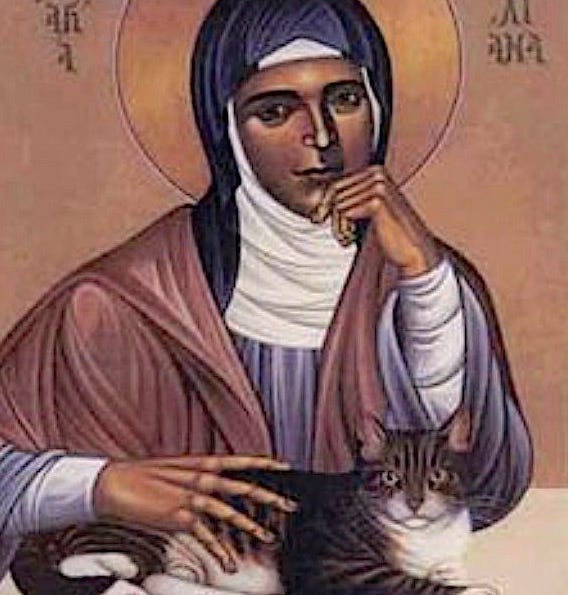 Julian of Norwich and cat