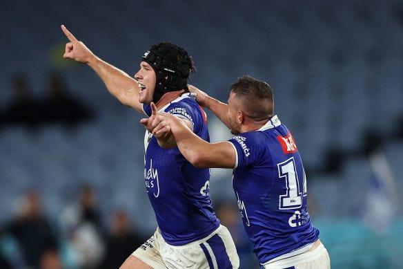 NRL 2023: Canterbury Bulldogs beat North Queensland Cowboys with Matt Burton  golden point field goal