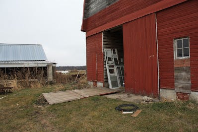 door taken off of granary at GFF