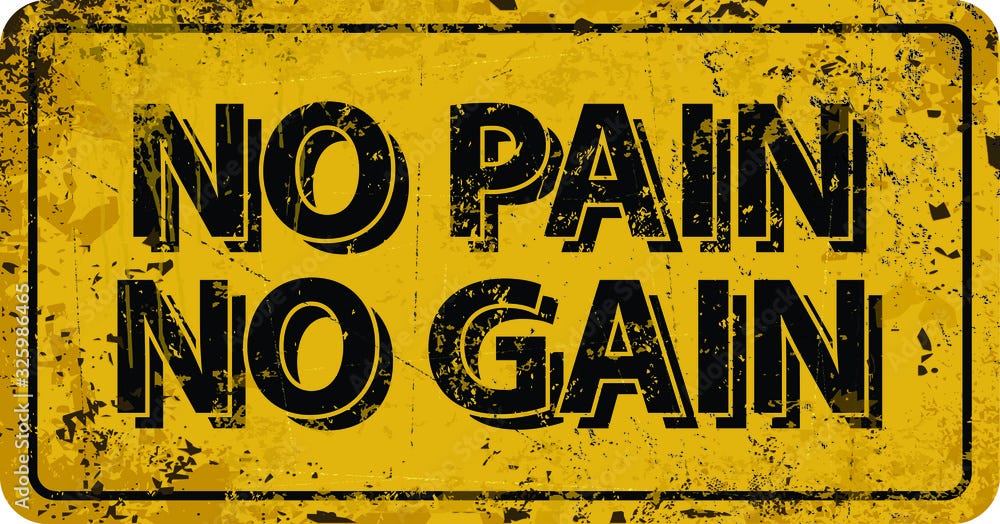 <b>NO PAIN NO GAIN</b> Stock Vector | Adobe Stock