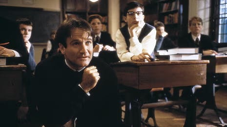 Image of Robin Williams as John Keating in Dead Poets Society (1989)