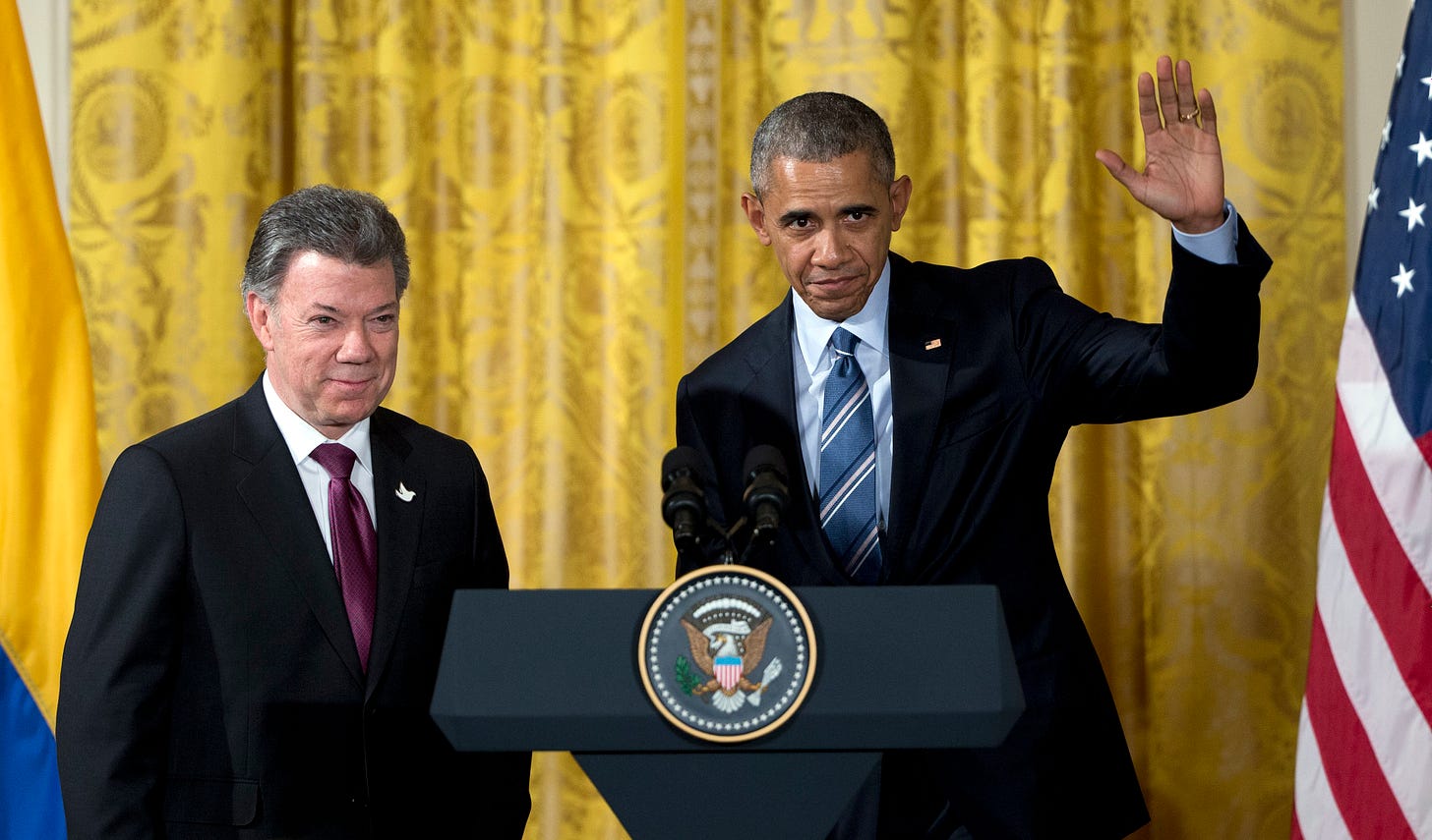 Paz Colombia': Santos, Obama Announce Next Chapter of U.S. Support