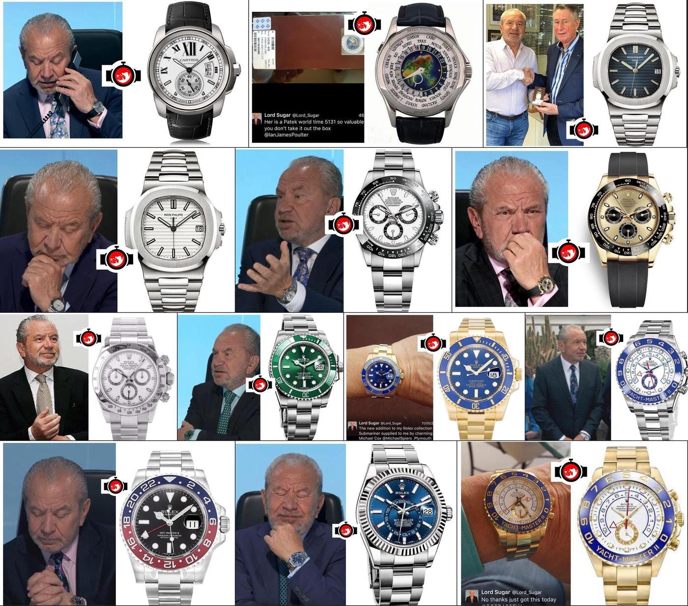 Unveiling Alan Sugar's Treasure Trove of High-end Watches