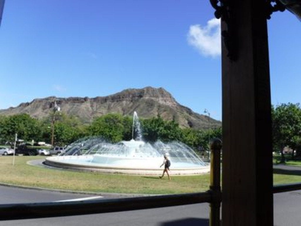 Urban parks in Waikiki are great places to sit and enjoy the scenery if you are over 50