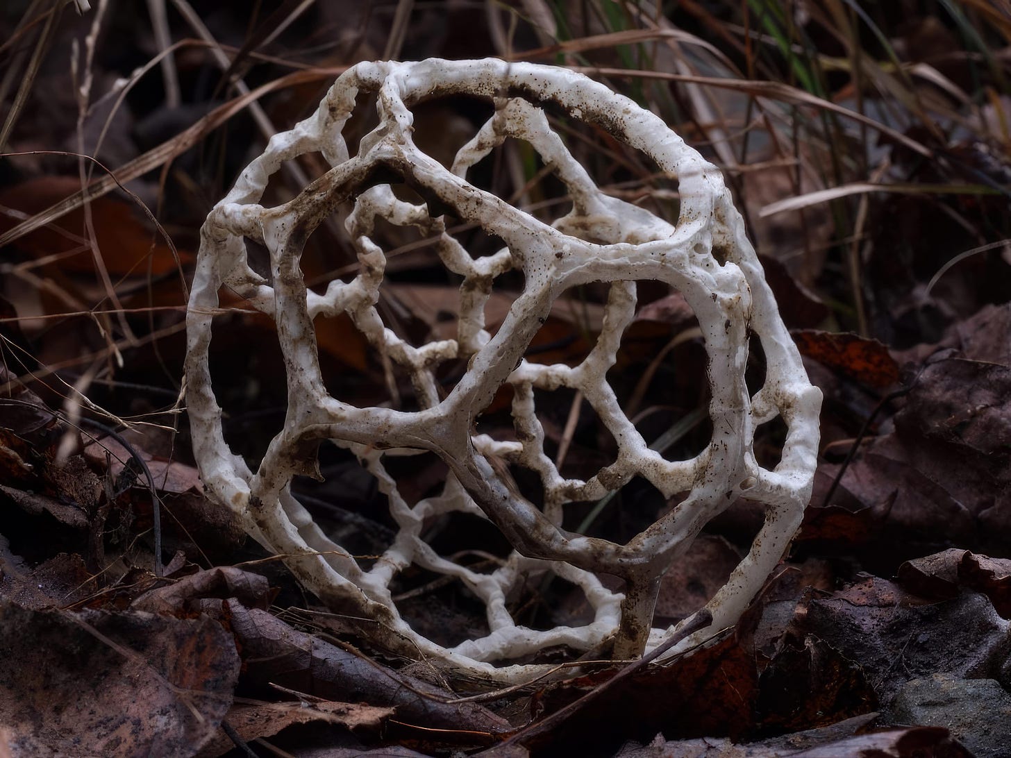 white basket fungus