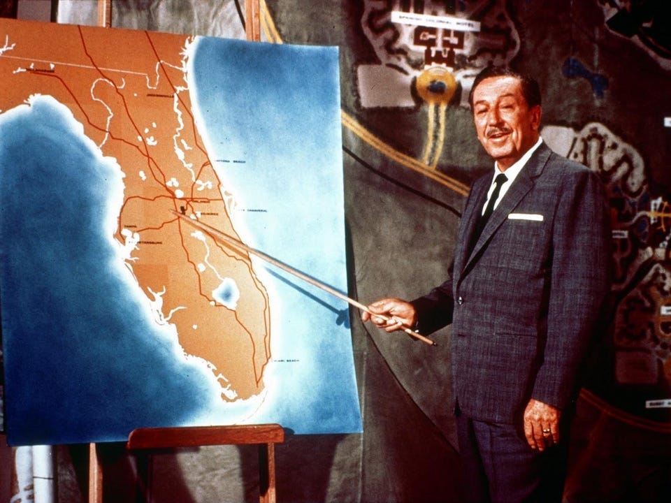 Walt Disney sticks it to Florida while unveiling his plans to build Walt Disney World near Orlando in the late ‘60s.