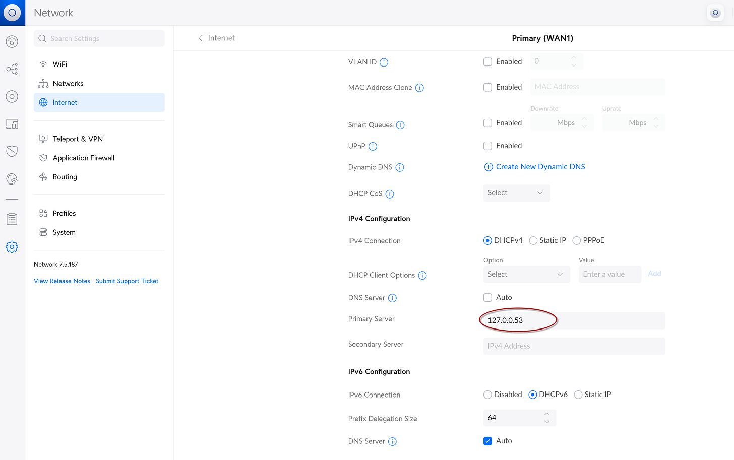 UniFi Dashboard Screenshot