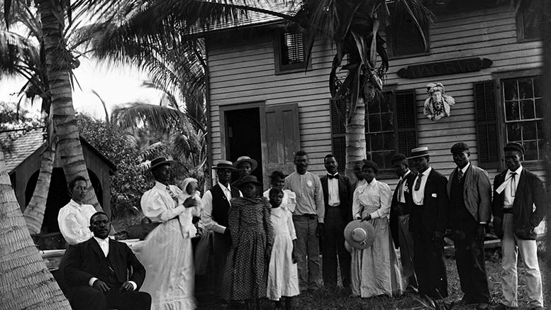 Figure 2: Black Bahamians in Coconut Grove in 1890s
