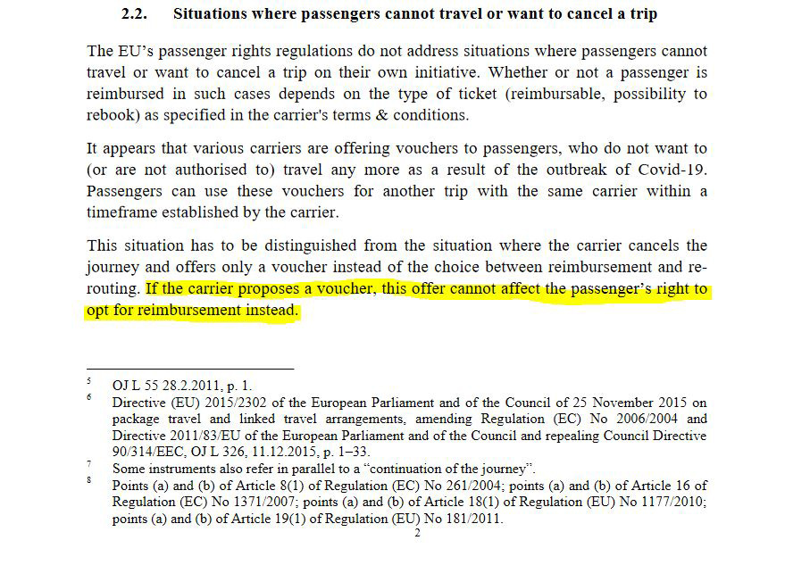 Interpretative Guidelines on EU passenger rights regulations