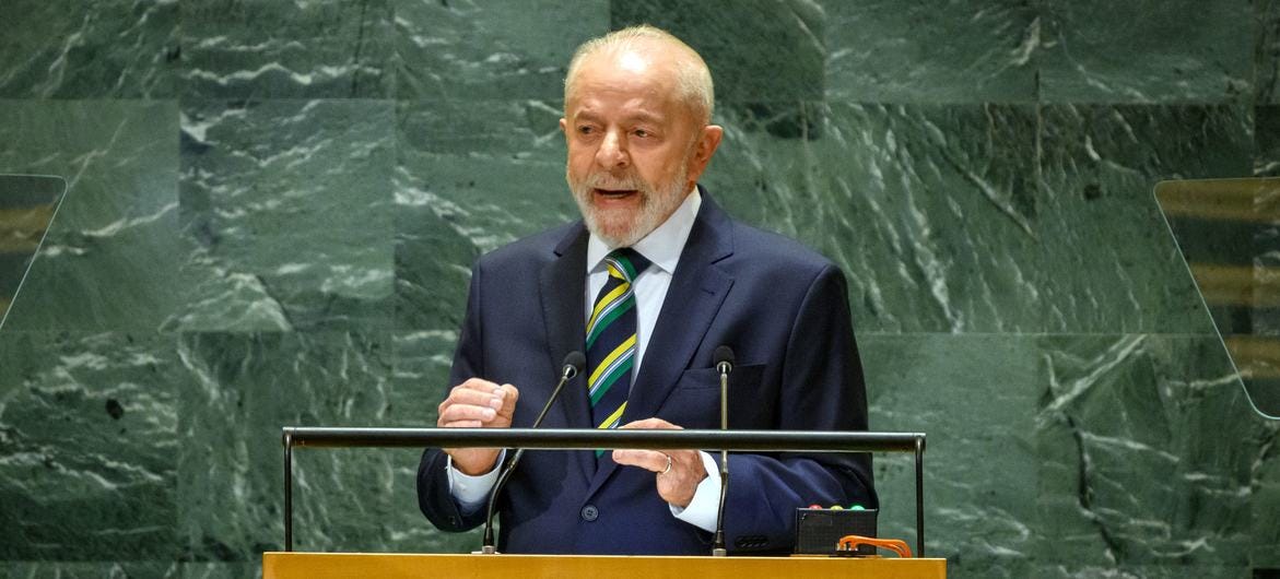 President Luiz Inácio Lula da Silva of Brazil addresses the general debate of the General Assembly’s 79th session.