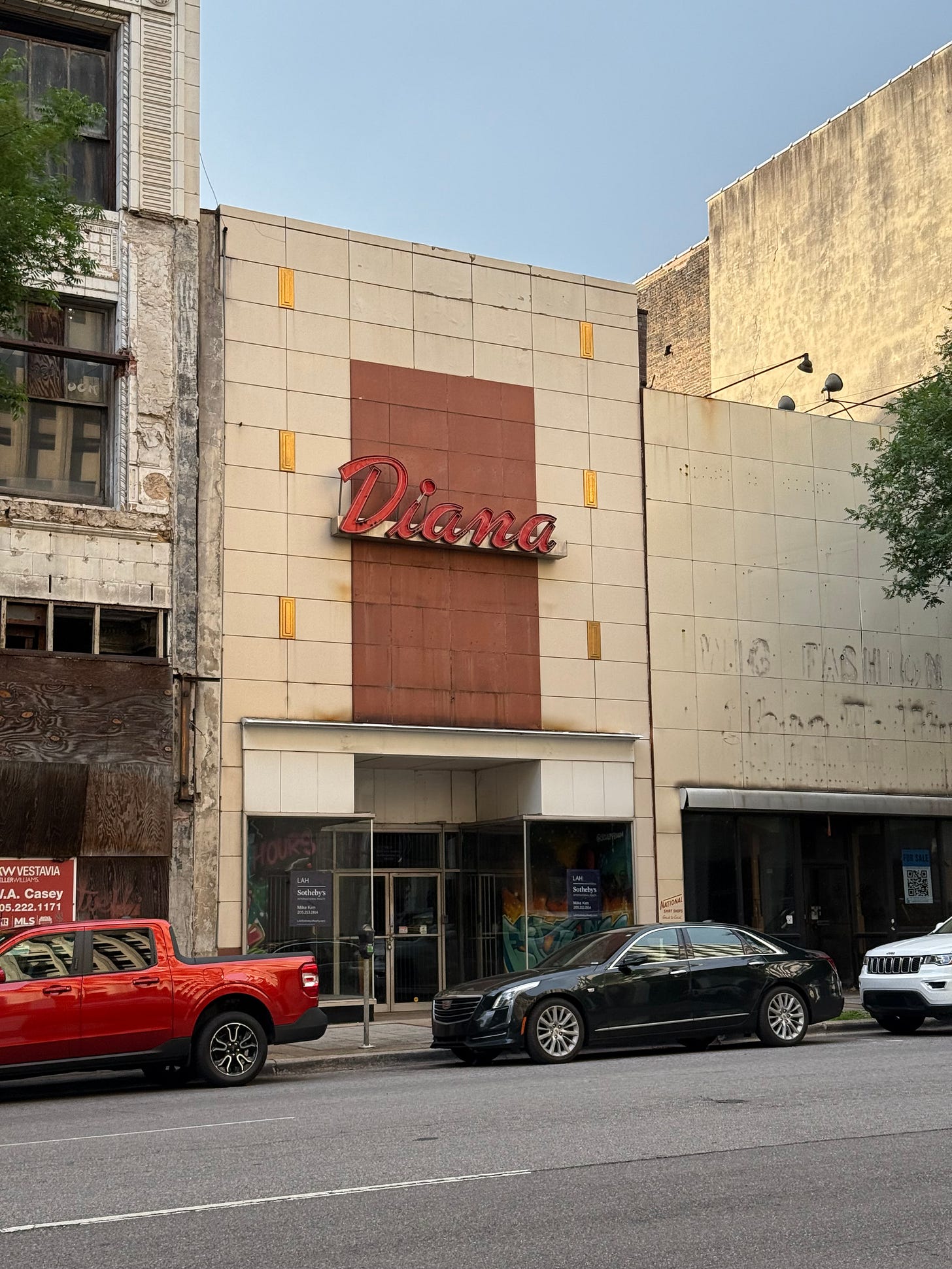 A dilapidated building in downtown Birmingham.