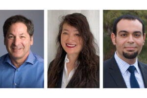 UC Irvine researchers (left to right) Michael Leon, Cynthia Woo and Michael Yassa participated in the study.