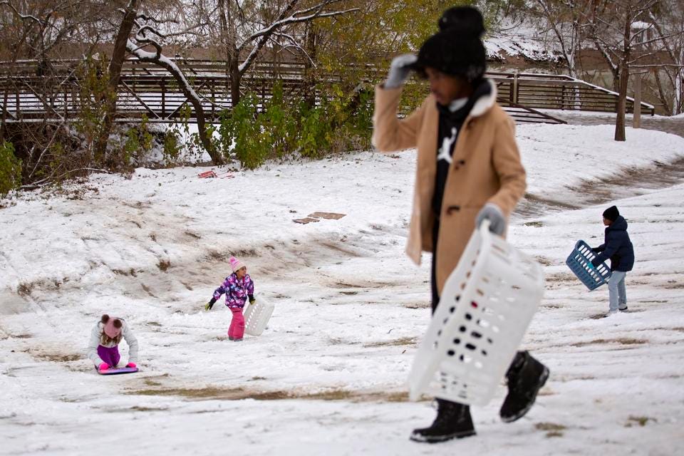 Large Winter Storm Brings Rare Snowfall To Large Swath Of Southern States