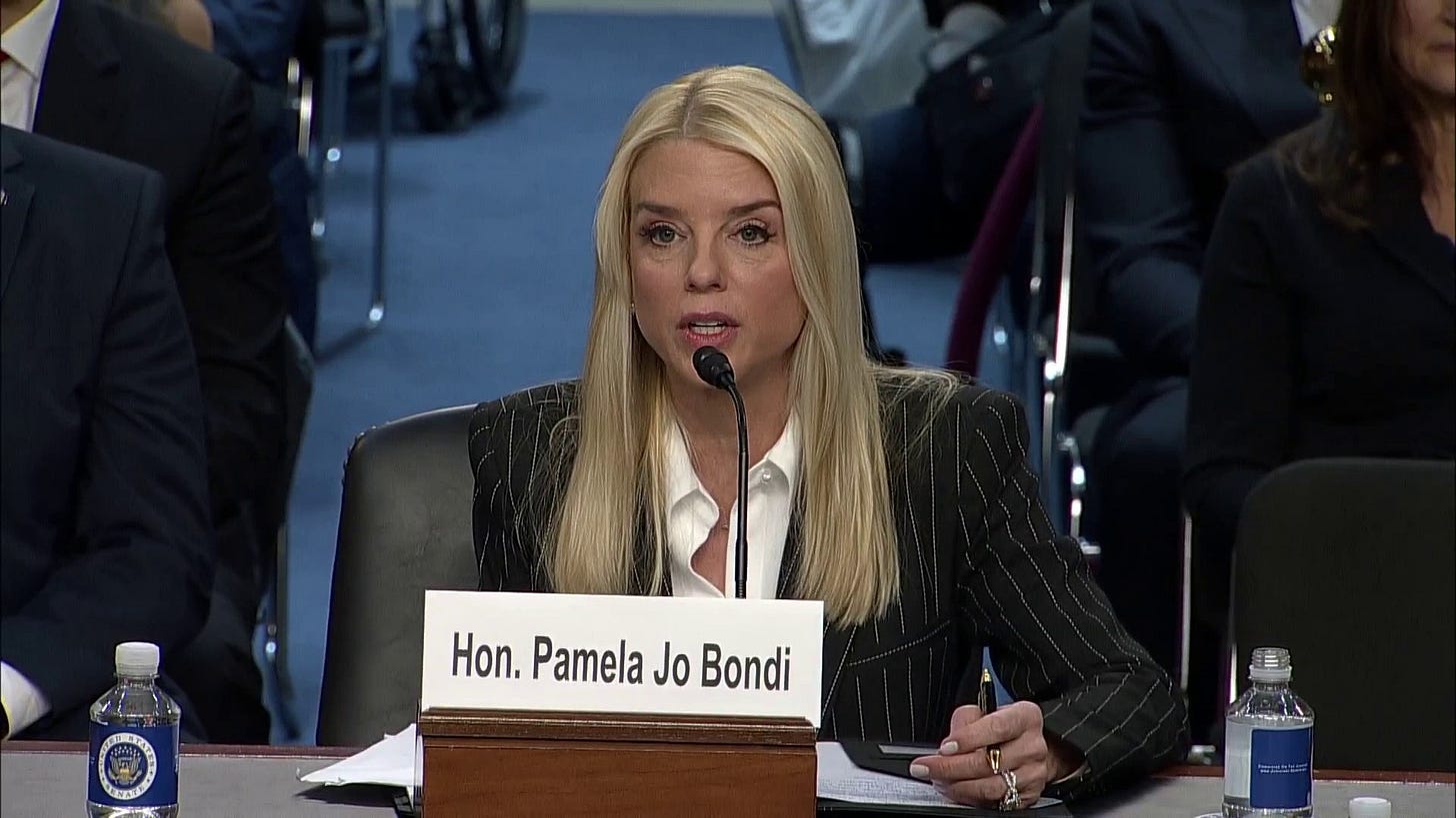 Pam Bondi delivers opening statement at attorney general confirmation  hearing