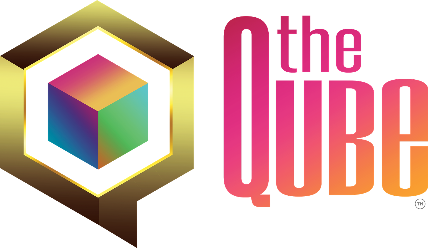 Logo for The Qube App - a podcast production company and curated platform to discover the best BIPOC & QTPOC music & podcasts. 
