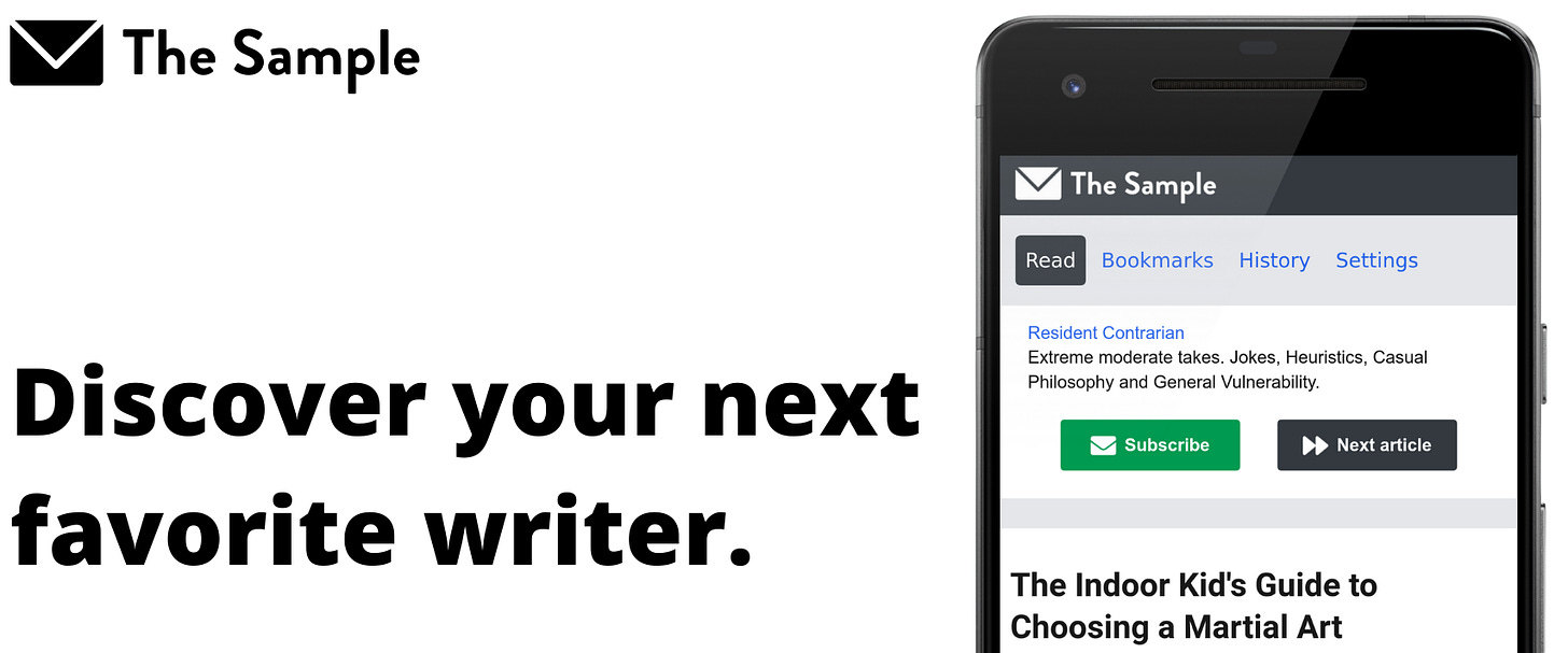 The Sample - Discover your next favorite writer.
