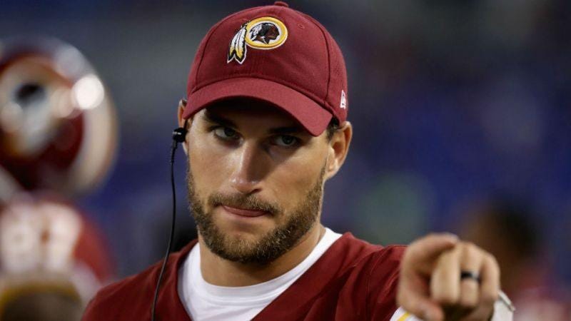 kirk cousins official free agent leaving redskins for broncos