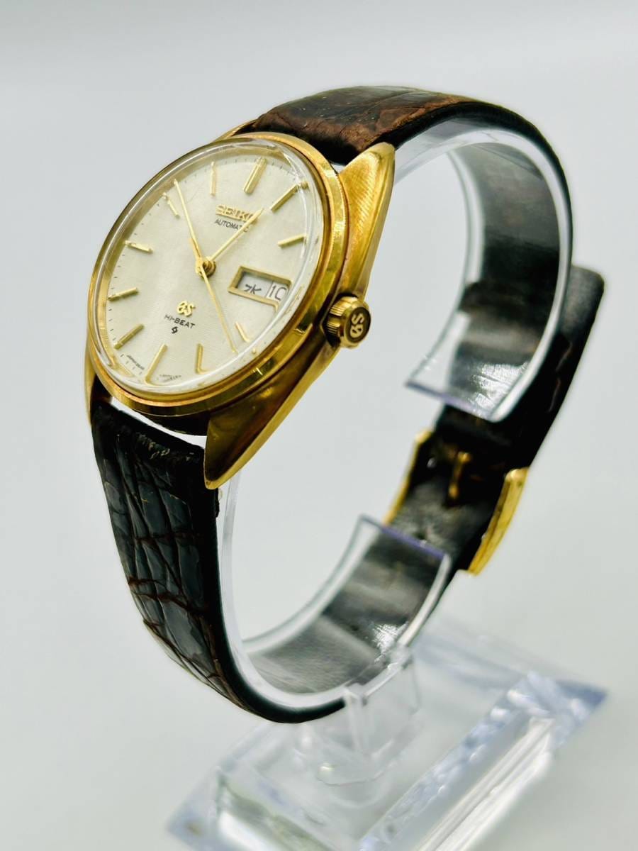 中古 不動 SEIKO グランドセイコー GS ハイビート 5646-7005 18K ヴィンテージ 腕 時計 14j-1-3