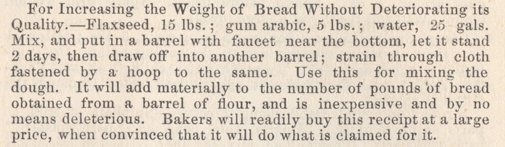 Increase weight of bread