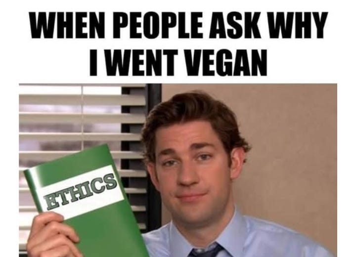 Ethics is the heart of veganism—choosing kindness, justice, and respect for all living beings over exploitation and harm. It’s a simple answer with a profound impact. 🌱