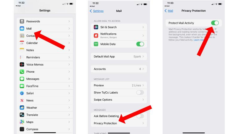 How to block email tracking: Mail on iOS