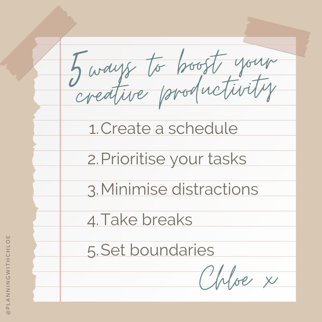 5 ways to boost your creative productivity