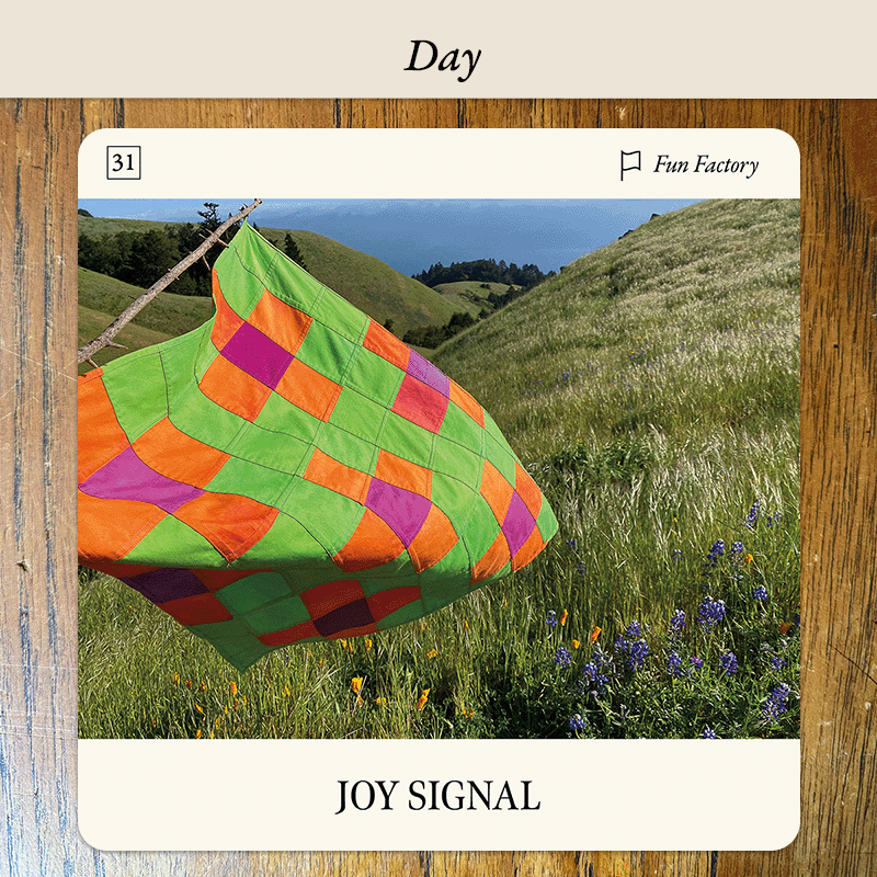 Flag Oracle card Joy Signal
