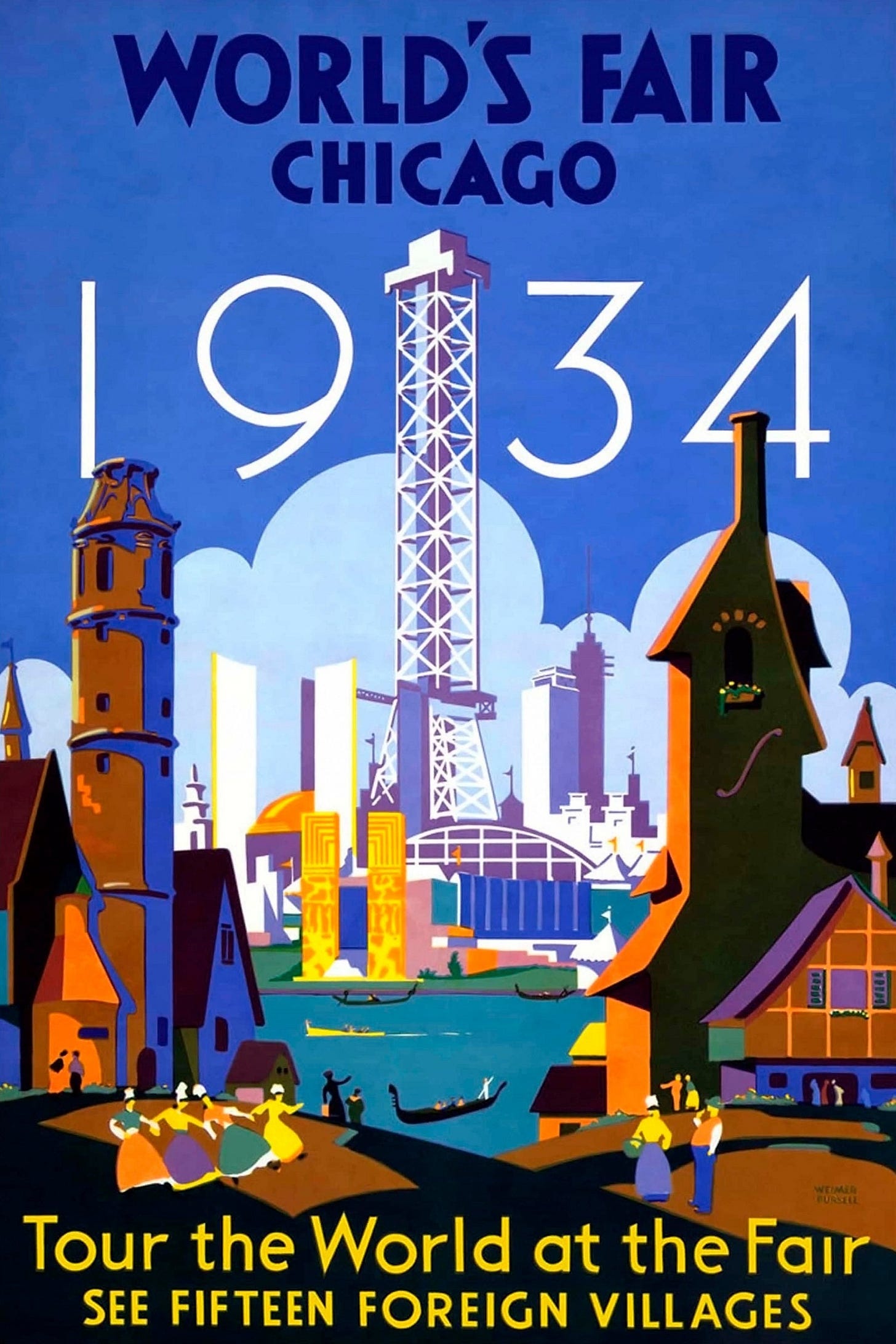 World's Fair Posters: Vintage Chicago Travel Prints - Etsy