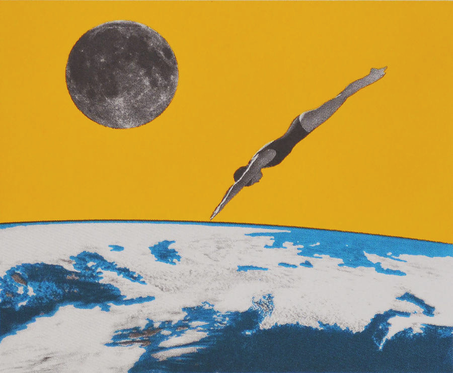 The Space Dive, 2016, (screen Print) Painting by Anne Storno - Fine Art  America