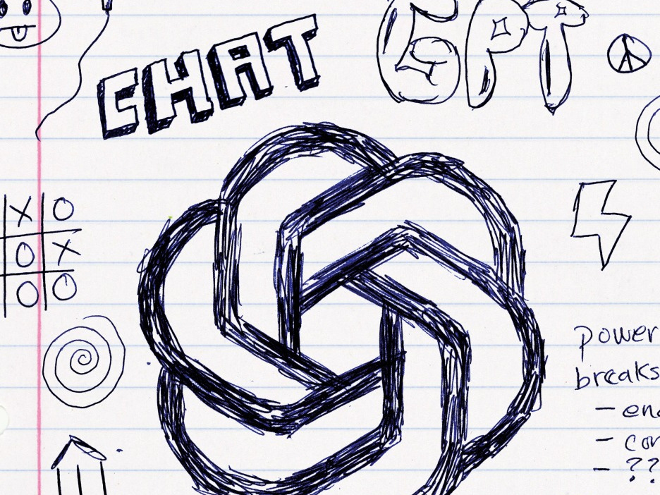 School note-style ChatGPT doodles