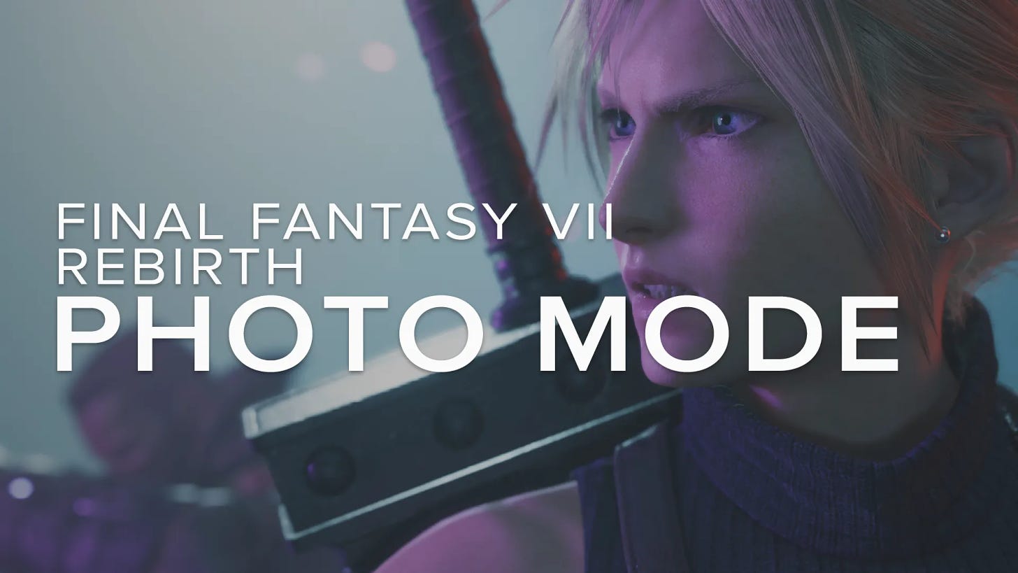 FF VII Rebirth - This Is Not A Photo Mode