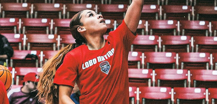Jaelyn Bates (San Felipe/Navajo) finished with 13 Points in her First  Collegiate Game for New Mexico Lobos – NDNSPORTS