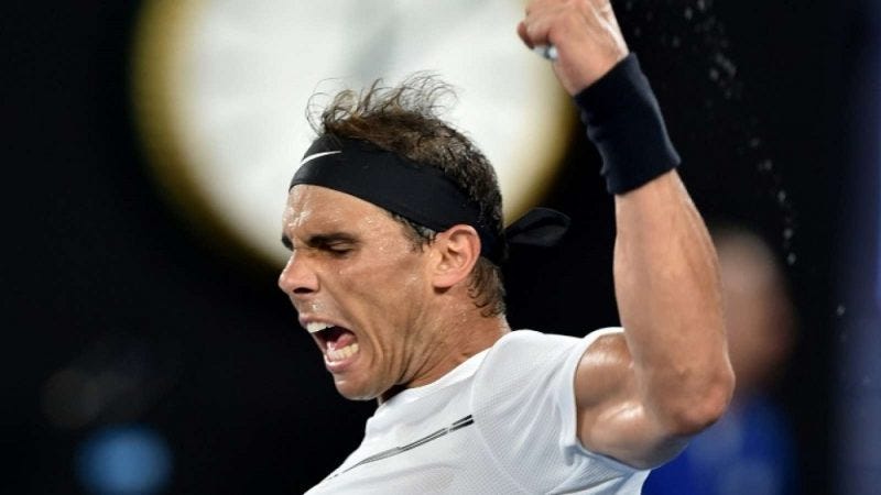 rafael nadal knocks out zverev for australian open 4th round 2017 images