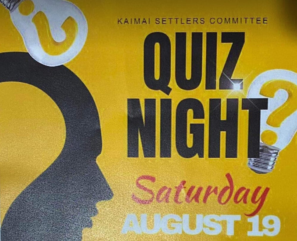 Kaimai Settler's Committee poster that put on the event