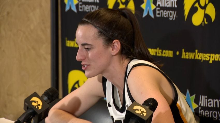 Caitlin Clark says she wants to 'soak in the moment' after setting record