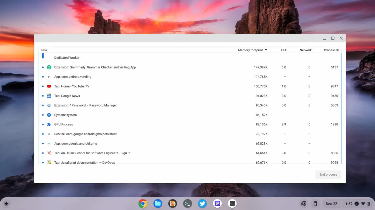 Chrome extensions can slow down a Chromebook