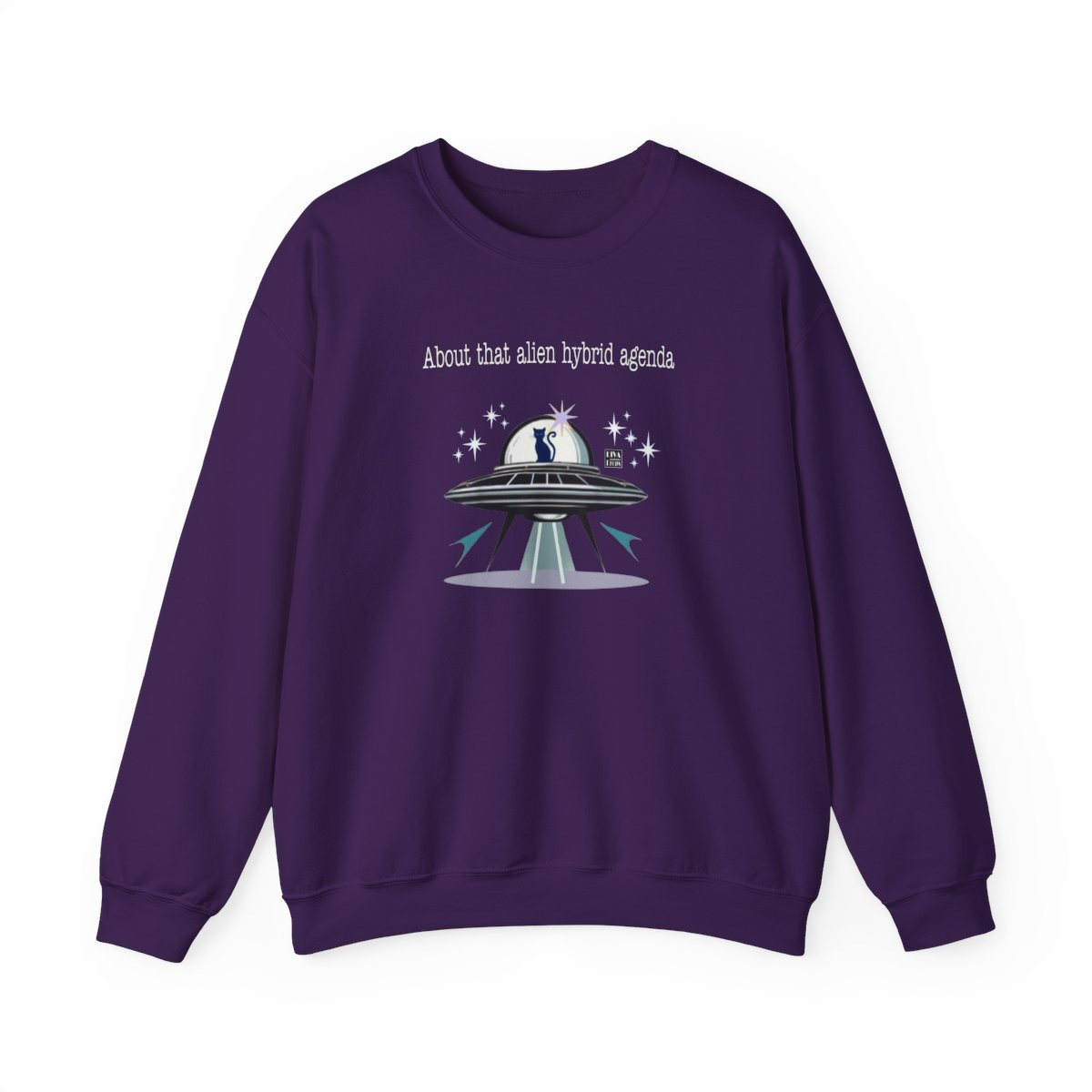 Funny Cat Alien Hybrid Sweatshirt product thumbnail image