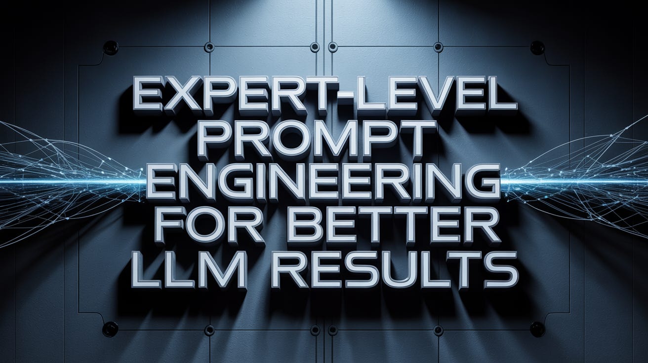 Expert-Level Prompt Engineering Techniques for Better LLM Results